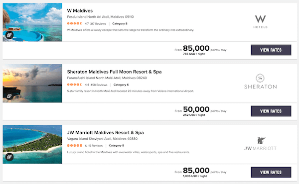 marriott rewards redemption rates aruba