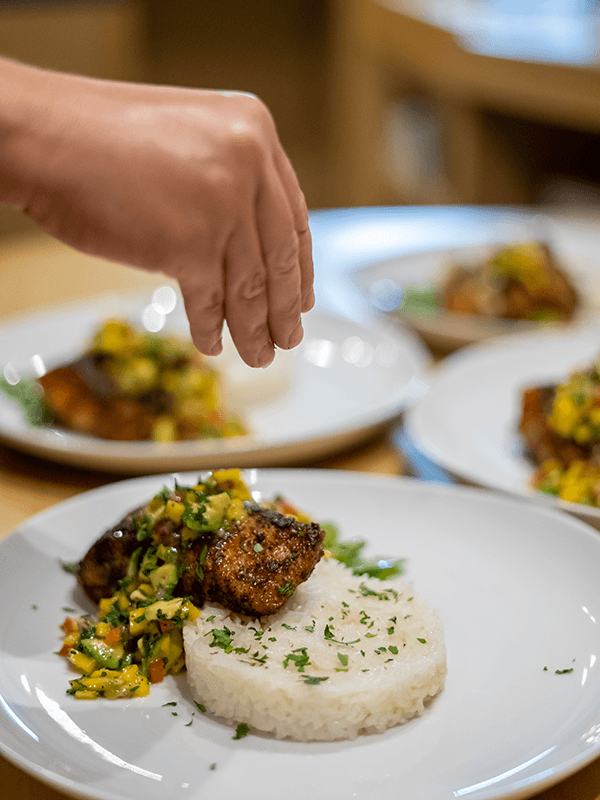 sail charter food
