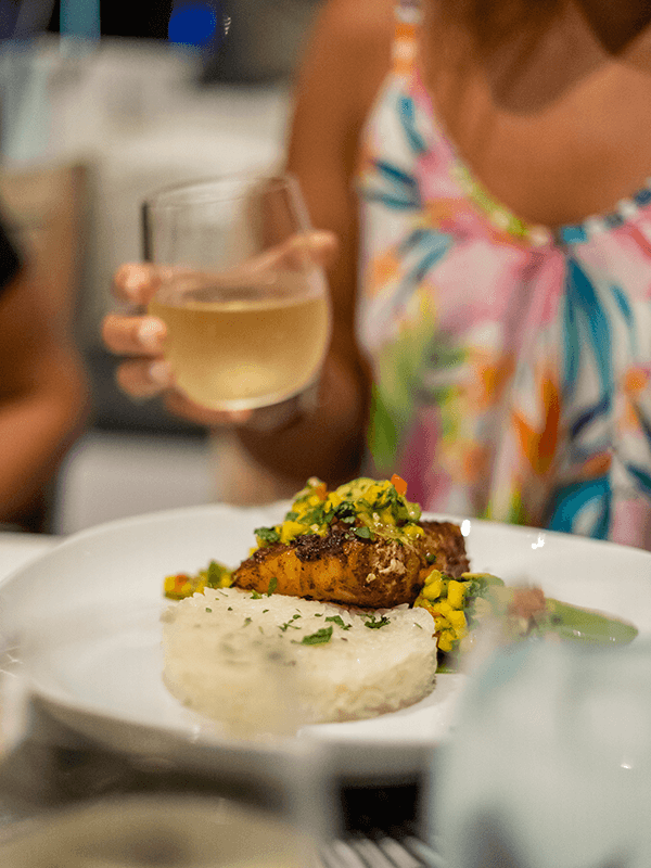 sail charter food