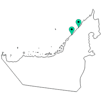 United Arab Emirates map