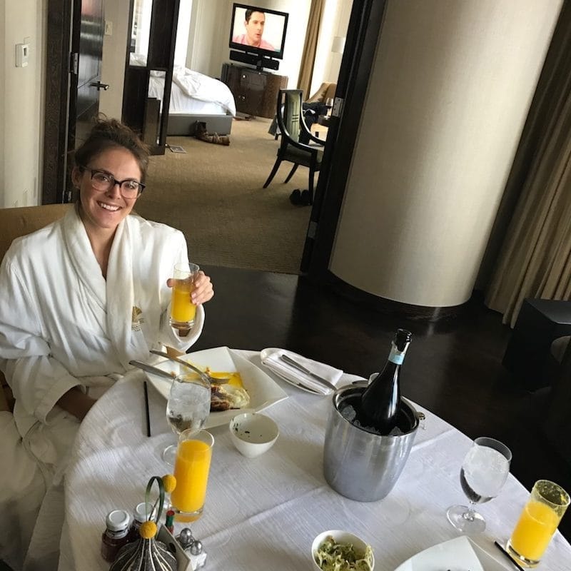 Mandarin Oriental Las Vegas in room dining