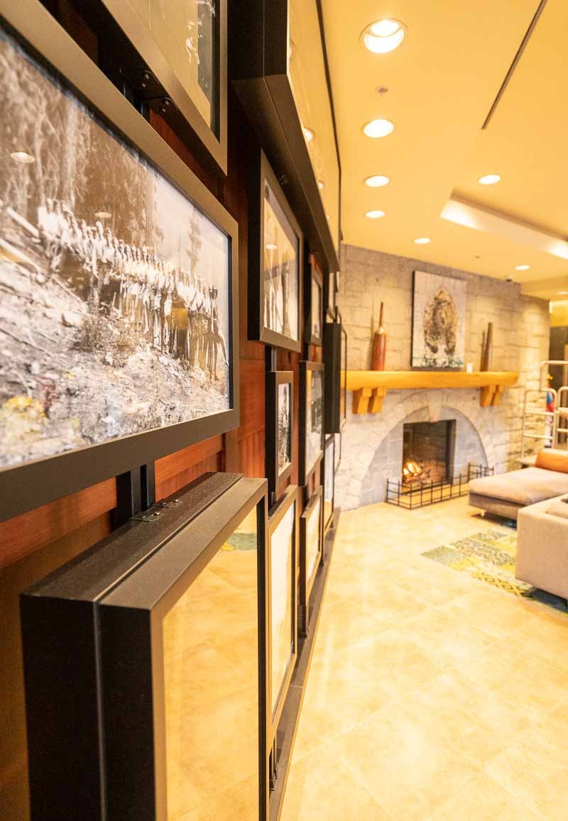 lobby at crystal lodge