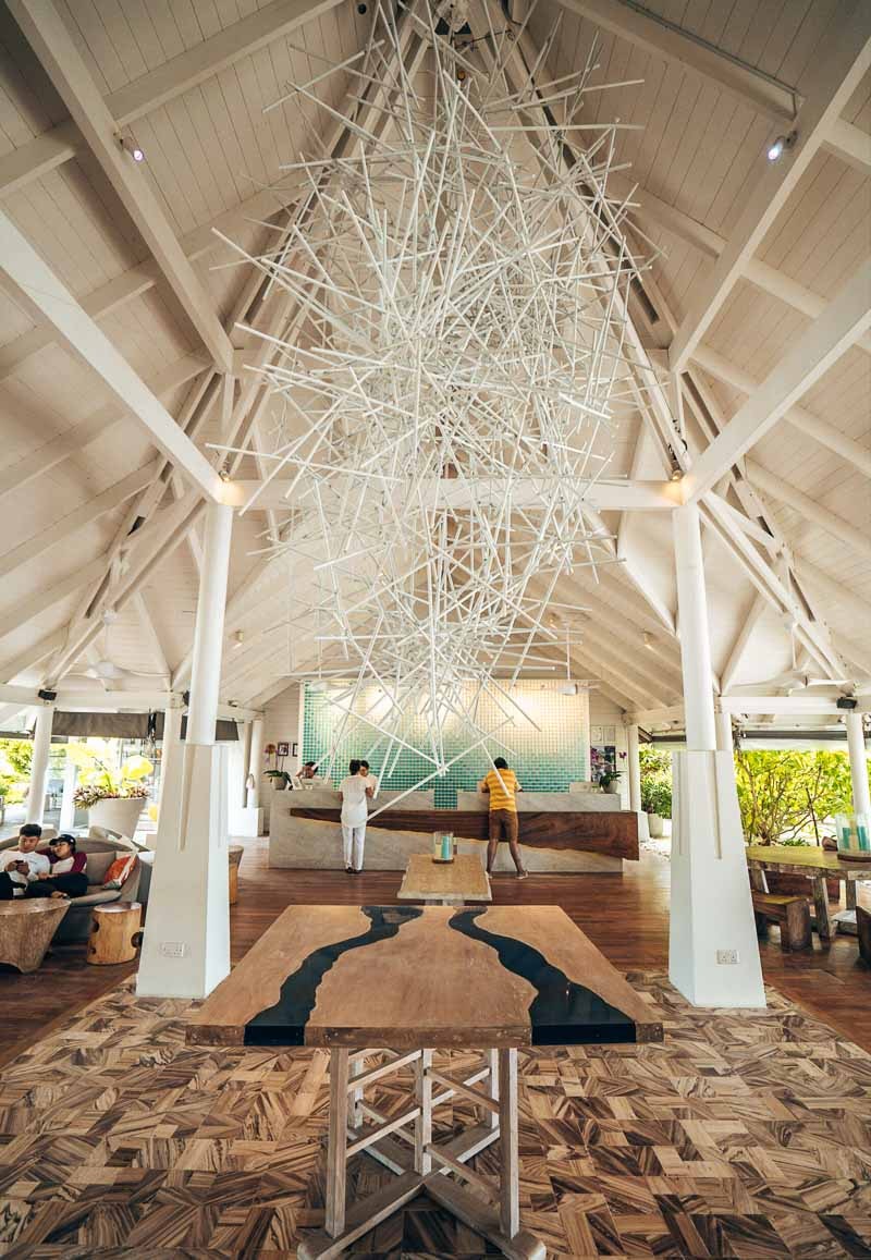 lobby at lux south ari atoll