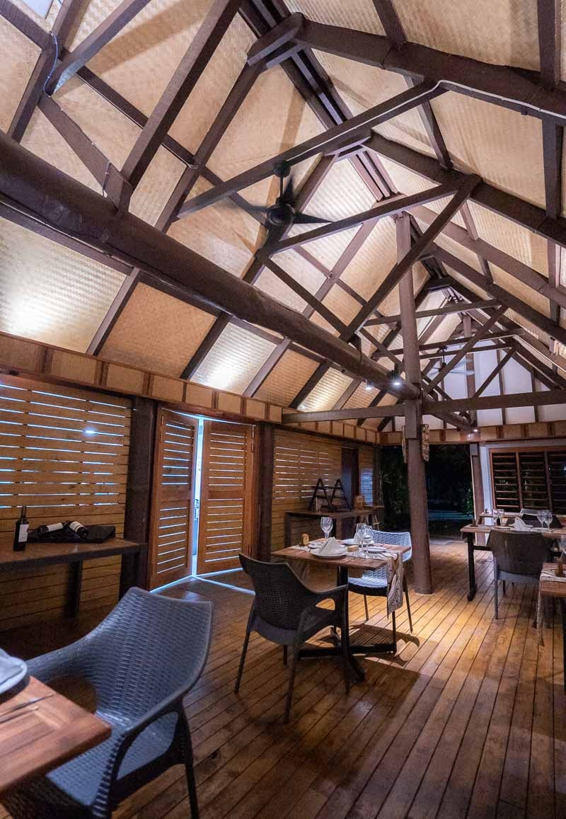 dining at serenity island fiji