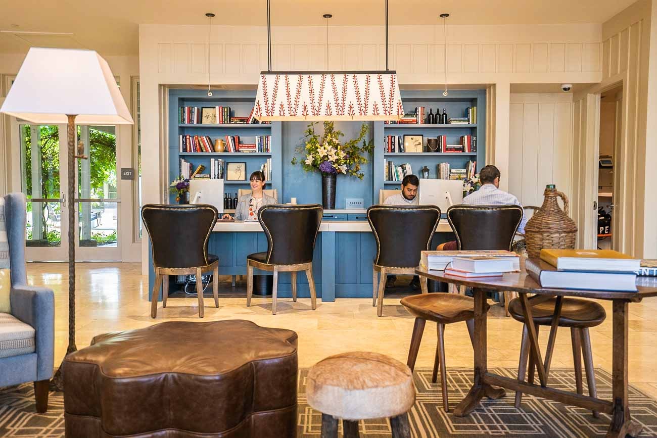 lobby at carneros resort napa