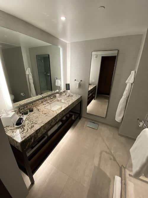 Runway King bathroom Grand Hyatt SFO